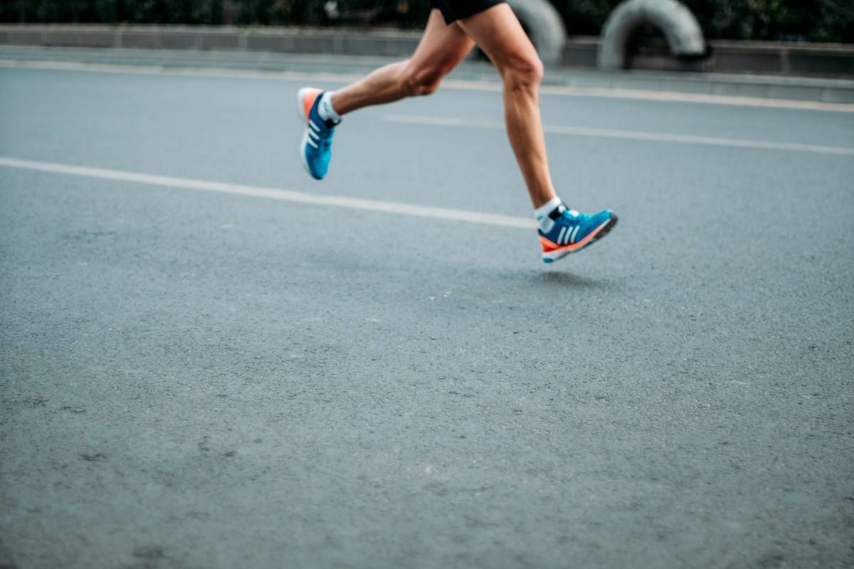 Runner on the road